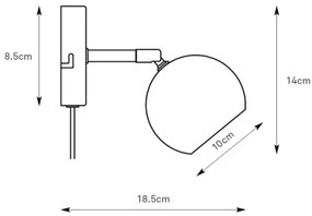Markslöjd 108985 - Faretto da parete POP 1xGU10/7W/230V verde
