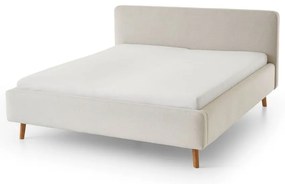 Letto matrimoniale imbottito color crema rete non inclusa 140x200 cm Mattis – Meise Möbel