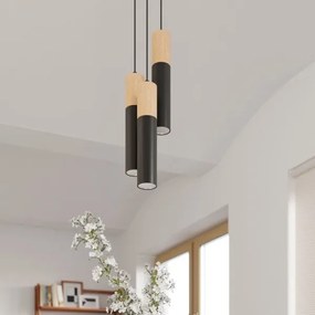 Sollux SL.0633 - Lampadario a sospensione con filo PABLO 2xGU10/40W/230V nero