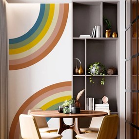 Adesivo murale per bambini 158x87 cm Pastel Rainbow - Ambiance