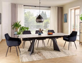 Tavolo allungabile Laconi in ceramica bianco opaco – 160/220x90x75 cm