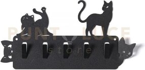 Portachivi da parete silvestro & matisse nero