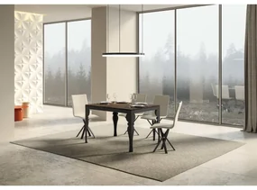 Tavolo Paxon Evolution piano Noce 90x120 telaio Allungato 380 Antracite