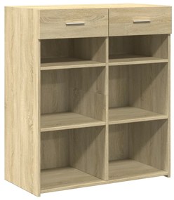 Credenza rovere sonoma 80x42,5x93 cm in legno multistrato