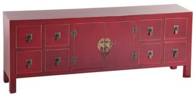 Cassettiera bassa rossa 130x50,5 cm Oriente - Ixia