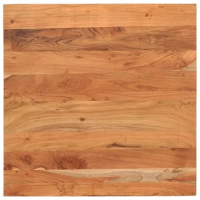 Piano per tavolo 90x90x2,5 cm quadrato legno massello di acacia