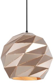 ITALUX PND-2424-1L-GD -Lampadario a sospensione con filo PALERMO 1xE27/40W/230V diametro 32 cm Oro rosa