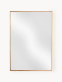 Specchio da parete con cornice in legno di quercia Avery