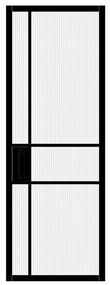 Anta per porta scorrevole ARTENS Tamara in alluminio nero L 86 x H 215 cm sp.30 mm reversibile