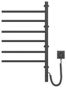 Portasciugamani rotante elettrico con termostato ARABESQUE 196W/230V 81,8cm IP44 nero