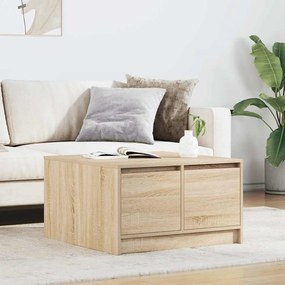 Tavolino Da Salotto Con Cassetti Rovere Sonoma 70,5x70x40 Cm /
