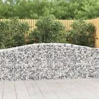 Cesti Gabbioni ad Arco 5 pz 400x50x80/100 cm Ferro Zincato 3145946