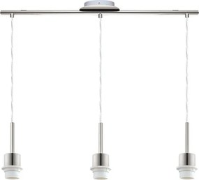 Eglo - Lampadario LED a sospensione TUNJA 3xE27/60W/230V crema