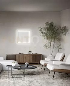 Plafoniera in alluminio bianco panel led 40w 3000k cri?80 220-240v ...