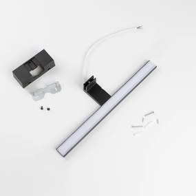 Aigostar - Illuminazione per specchio da bagno a LED 8W/230V 4000K 40 cm IP44 nero