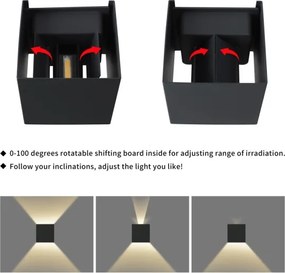 Immax 08510L - Lampada da parete LED per esterni DICE LED/6W/230V 3000K IP65