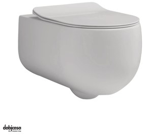 Kerasan "Flo 54" Wc Sospeso Bianco Opaco Senza Brida