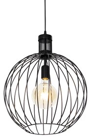 Lampada a sospensione di design nera 40 cm - WIRE DOS