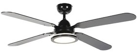 Ventilatore a soffitto nero con telecomando - Fanattic