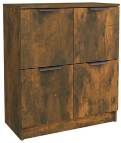 Credenza rovere fumo 60x30x70 cm in legno multistrato