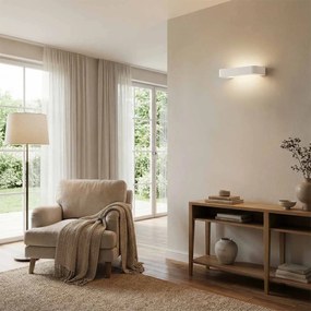 Applique da Parete G9 Curva U Luce Indiretta in Gesso Pitturabile