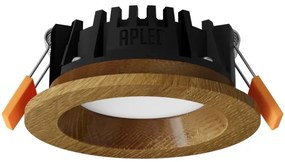 APLED - Lampada LED RONDO WOODLINE LED/3W/230V 3000K diametro 9 cm quercia legno solido