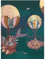 Coordonne Carta da parati panoramica Ballon Rides - Dusk
