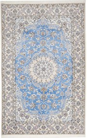 Nain Tappeto 250 x 160 Blu (Iran) Annodato A Mano
