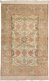 Hereke Tappeto 180 x 120 Beige (Cina) Annodato A Mano