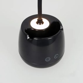 Lampada da tavolo flessibile ricaricabile a LED dimmerabile LUSIA LED/5W/5V 3000/4000K 1200 mAh nero