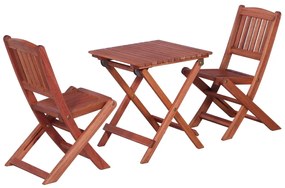 Set Da Bistrot Per Esterni Per Bambini 3 Pz Legno Di Eucalipto /