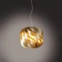 Sospensione Moderna Globe 1 Luce In Polilux Oro D40 Made In Italy