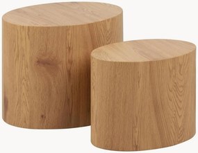 Set di 2 tavolini da salotto effetto legno Mice