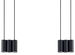 Lucande - Cesur 6 Lampada a Sospensione Black Lucande