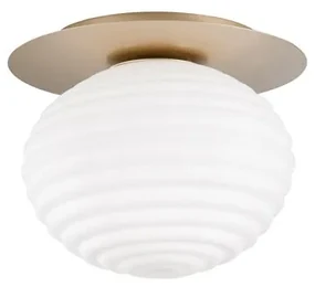 Plafoniera glamour Ripple E27 dorato Ø 35 cm