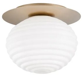 Plafoniera glamour Ripple Ø 35 cm dorato IP20, 1XE27