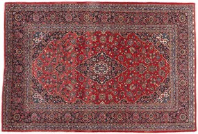 Kashan Tappeto 220x330 (Iran) Annodato A Mano