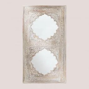 Specchio a doppia parete Bengal Legno Bianco Vintage - Sklum