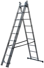 Scala trasformabile GIERRE Modula in alluminio portata massima 150 kg EN 131 per lavori fino a 5.68 m