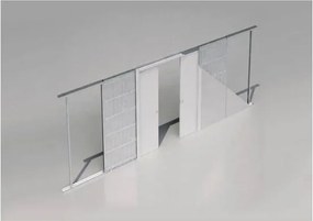 Controtelaio (60+60) x 210 x 10 cm Ermetika Evolution doppio cartongesso per porta a scomparsa (CONTATTARE PER DISPONIBILITA')