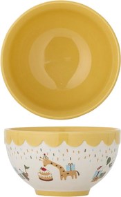 Ciotola per bambini gialla e color crema in gres ø 13,5 cm Celebrate – Bloomingville Mini