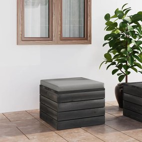 Pouf Da Giardino Su Pallet Con Cuscino İn Legno Di Pino /