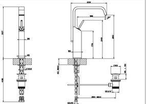 Miscelatore Lavabo Bianco 298 Rettangolo Xl 11953 Gessi