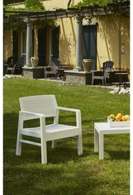 Salotto da giardino Kilimanjaro bianco per 4 persone