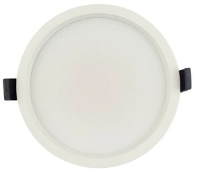 Faro LED incasso 20W foro ø157 UGR19 110lm/W - Dimmerabile Colore Bianco Caldo 3.000K