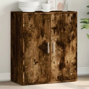 Credenza Rovere Fumo 79x38x80 Cm İn Legno Multistrato /