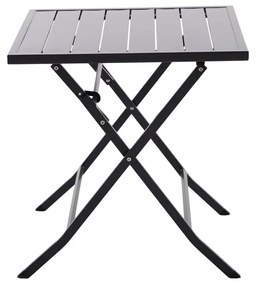 Tavolo da pranzo per giardino Xara NATERIAL struttura e superficie in Alluminio antracite per 2 persone 71x74cm