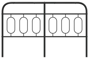 Testiera in metallo nero 137 cm