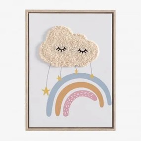 Quadro Decorativo con Texture Tessile (30x40 cm) Timoty Kids - Sklum