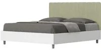 Letto Matrimoniale 160x200 cm con Rete e Contenitore Kaia T verde